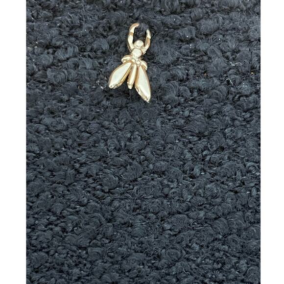 Patrizia Pepe Girls Black Maglia Boucle Long Sleeve Crew Neck Sweater Size S NWT - Picture 4 of 7